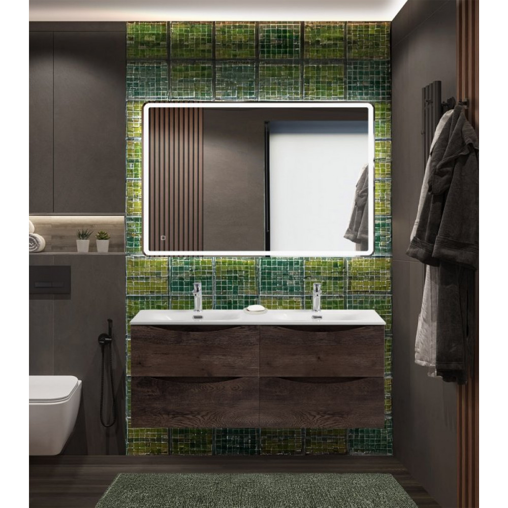 Мебель для ванной комнаты BELBAGNO MARINO-CER-N 120 см. с четырьмя ящиками
