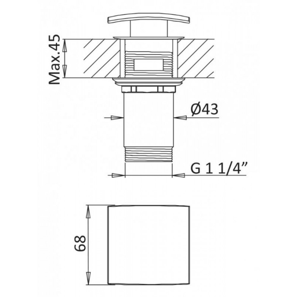 Смеситель для раковины CEZARES PORTA-LS1-01