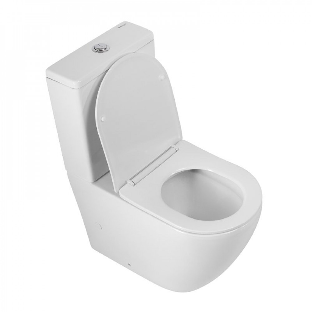 Унитаз-компакт безободковый с сиденьем BELBAGNO SFERA-R