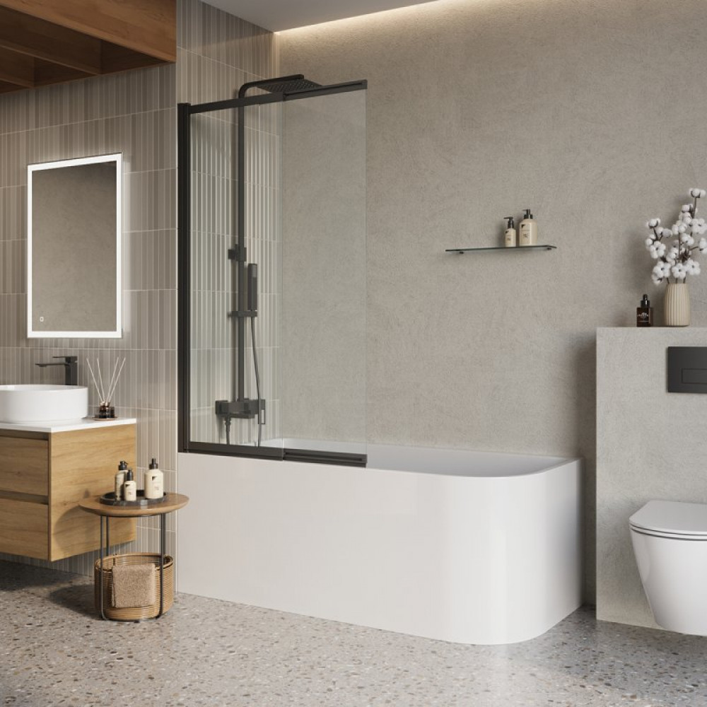 Душевая шторка на ванну BELBAGNO LUCE-VF-11