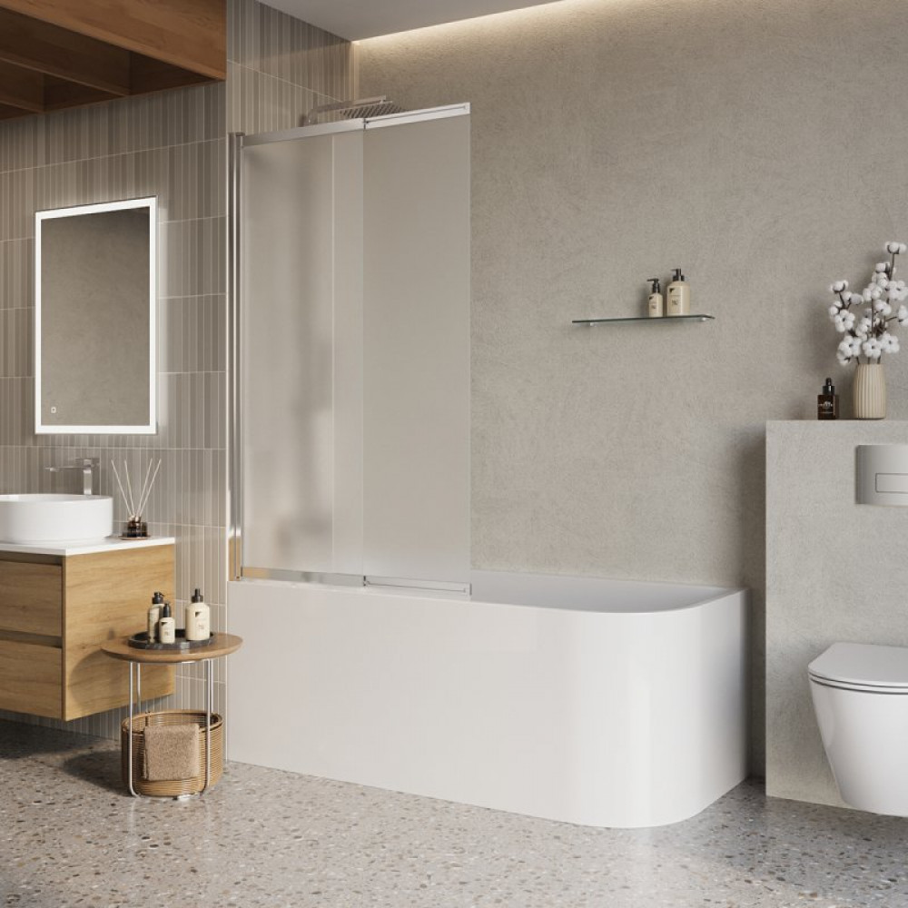 Душевая шторка на ванну BELBAGNO LUCE-VF-11