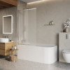 Душевая шторка на ванну BELBAGNO LUCE-VF-11
