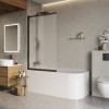 Душевая шторка на ванну BELBAGNO LUCE-VF-11