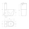 Унитаз-компакт безободковый с сиденьем BELBAGNO SFERA-R