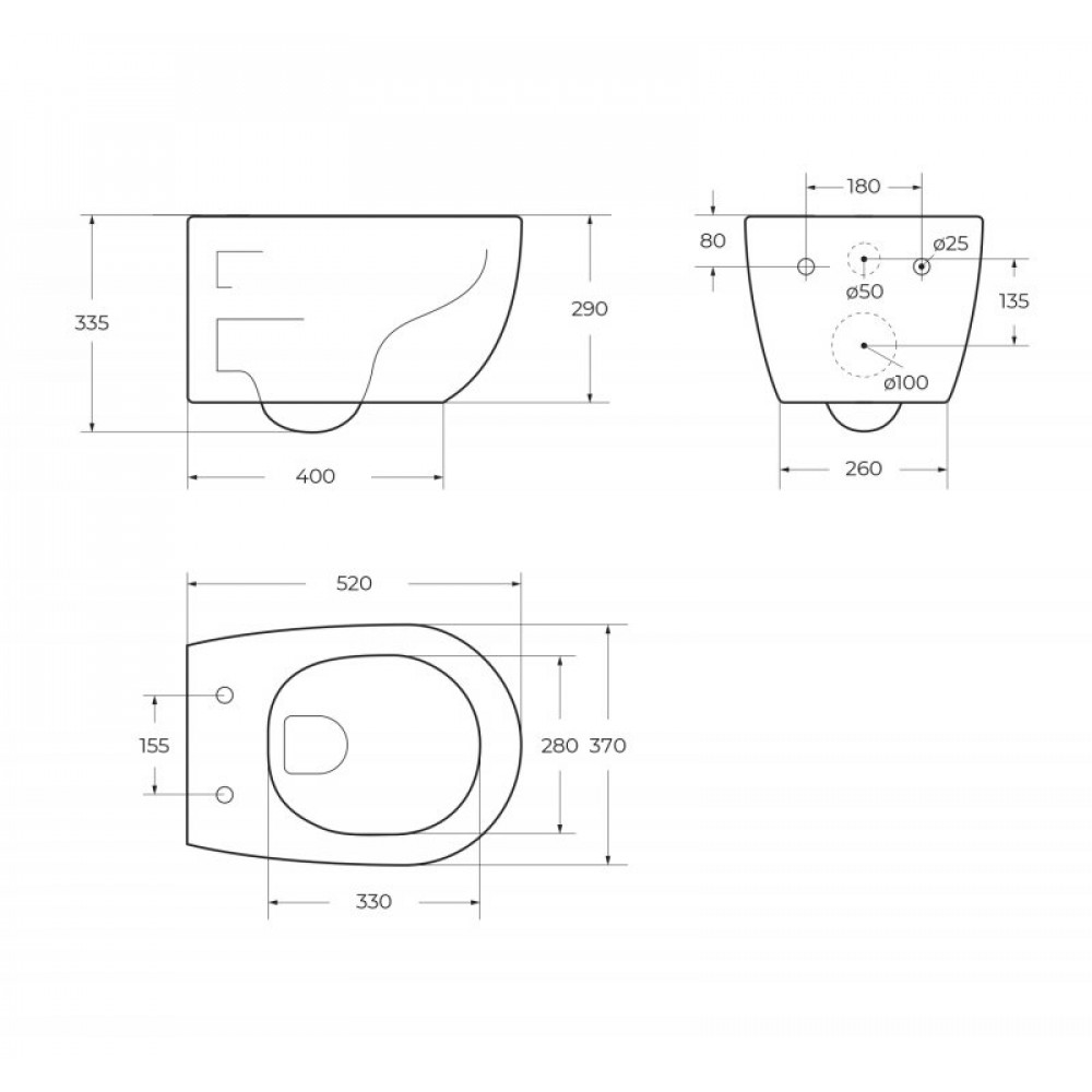 Унитаз подвесной BELBAGNO PROSPERO