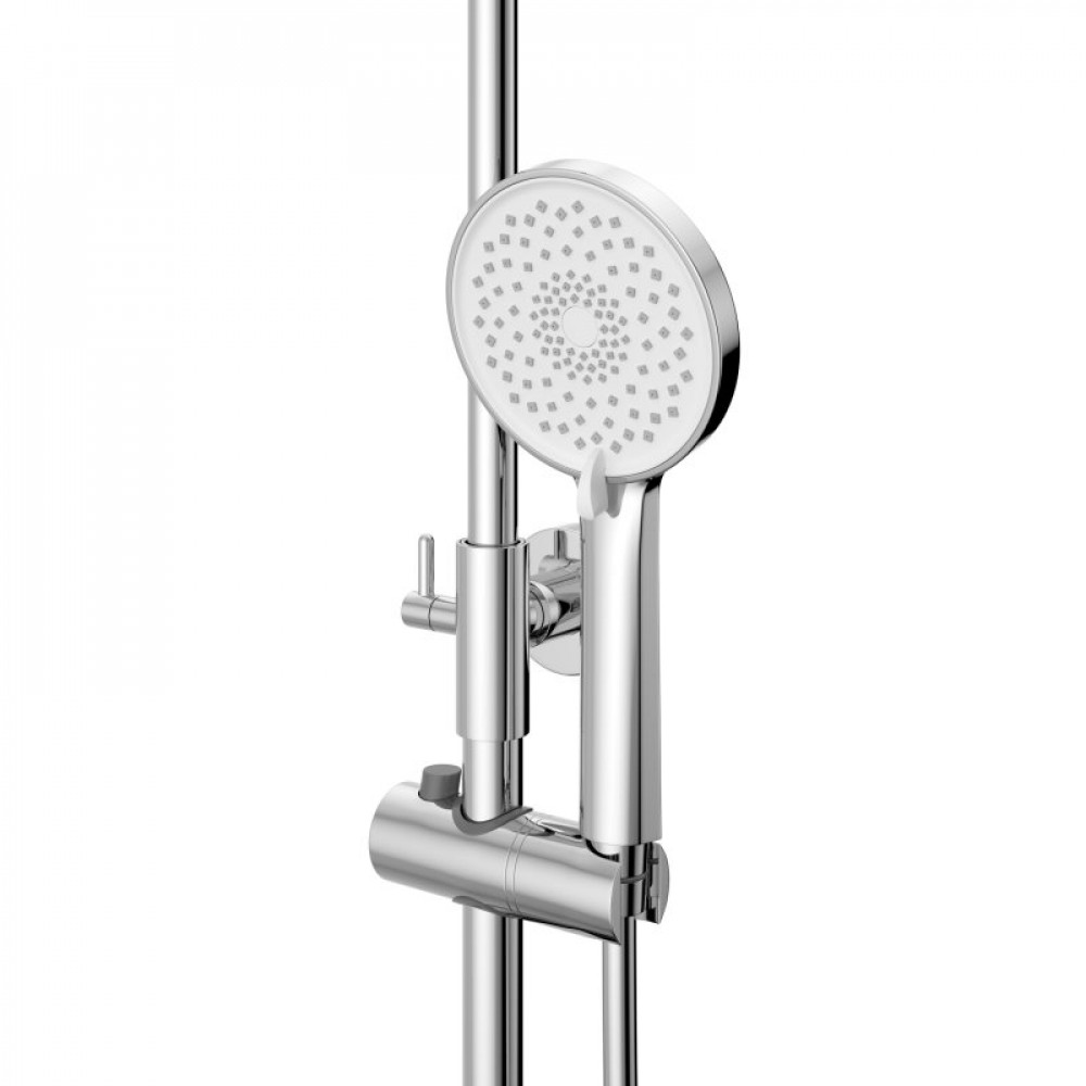 Душевая стойка со смесителем и изливом BelBagno UNIQUE-VSCM-CRM