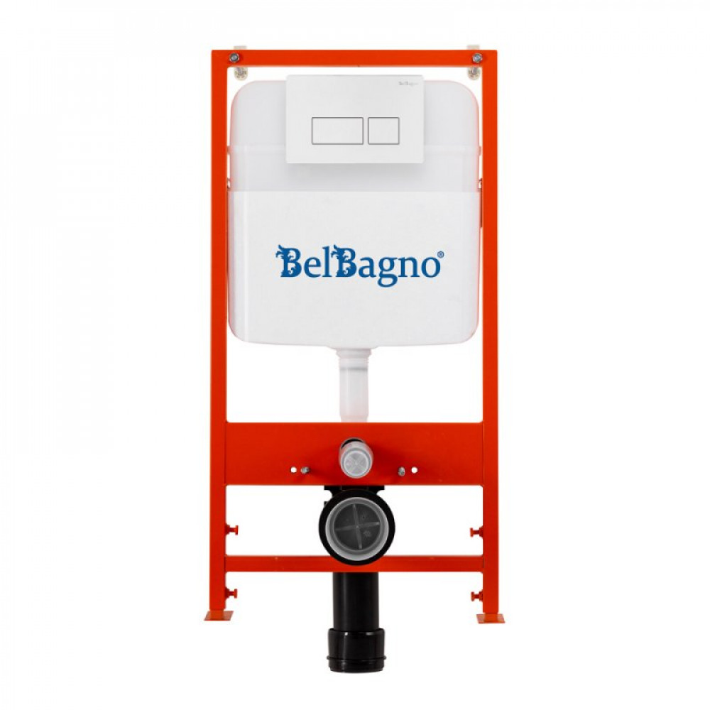 Комплект инсталляции BELBAGNO BB026 с унитазом SFERA-R и клавишей смыва