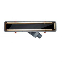 Линейный трап PESTAN Confluo Premium Line Gold With Black Glass
