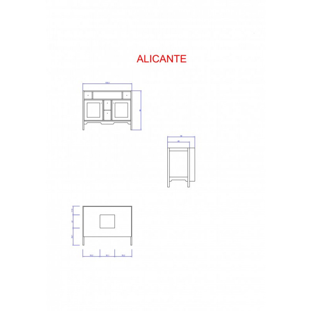Мебель для ванной CEZARES ALICANTE