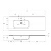 Мебель для ванной комнаты BELBAGNO KRAFT-1000, 1200 с двумя выкатными ящиками и одной распашной дверцей