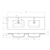 Мебель для ванной комнаты BELBAGNO KRAFT-1200, 1400 с четырьмя ящиками и двойной раковиной