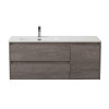 Мебель для ванной комнаты BELBAGNO KRAFT-1000, 1200 с двумя выкатными ящиками и одной распашной дверцей