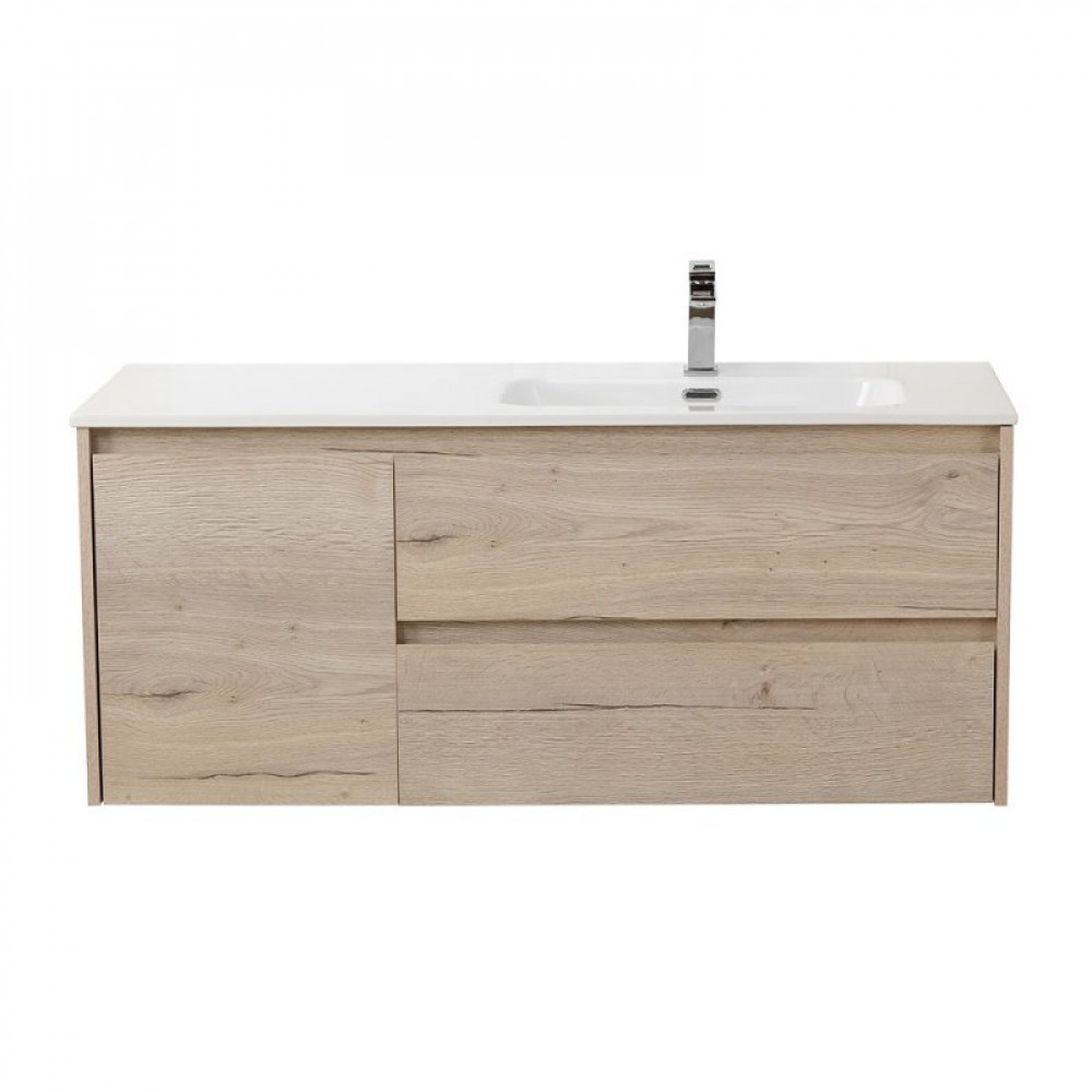 Мебель для ванной комнаты BELBAGNO KRAFT-1000, 1200 с двумя выкатными ящиками и одной распашной дверцей