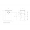 Мебель для ванной комнаты напольная BELBAGNO KRAFT 39-500, 600, 700, 800