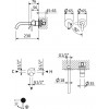 Встраиваемый смеситель для раковины CEZARES LEAF-BLI2-L