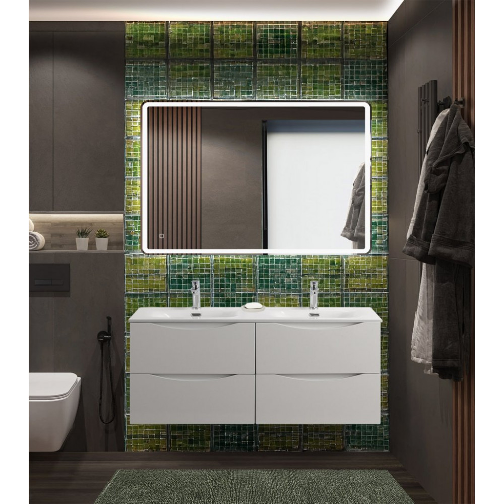 Мебель для ванной комнаты BELBAGNO MARINO-CER-N 120 см. с четырьмя ящиками