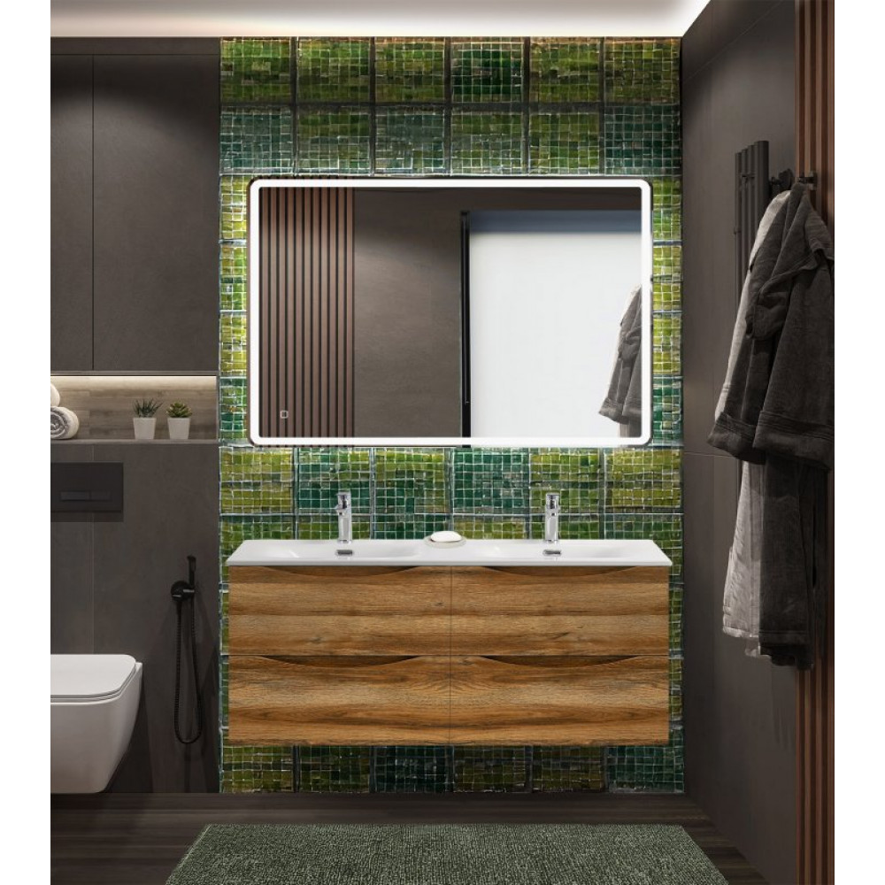 Мебель для ванной комнаты BELBAGNO MARINO-CER-N 120 см. с четырьмя ящиками
