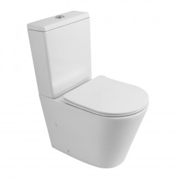 Унитаз-компакт безободковый с сиденьем BELBAGNO FLAY-R