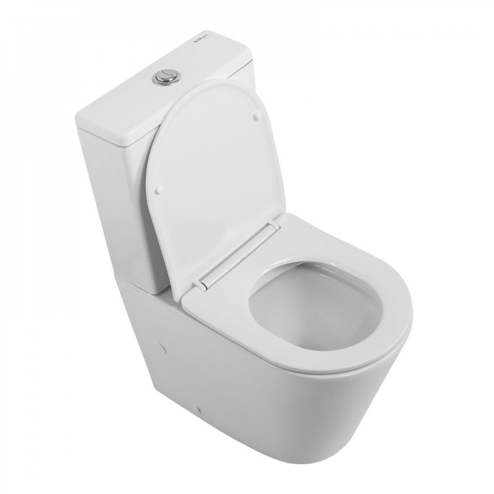 Унитаз-компакт безободковый с сиденьем BELBAGNO FLAY-R