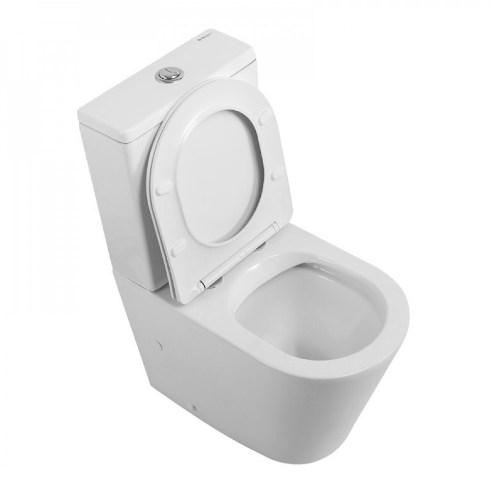 Унитаз-компакт безободковый с сиденьем BELBAGNO FLAY-R