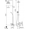 Душевая стойка CEZARES LEAF-CVDA-30-L