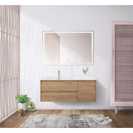 Мебель для ванной комнаты BELBAGNO KRAFT-1000, 1200 с двумя выкатными ящиками и одной распашной дверцей