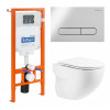 Комплект инсталляции BELBAGNO BB002-80 с унитазом ONDA и клавишей смыва