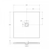 Поддон из искусственного мрамора BelBagno TRAY-MR-UNO-A
