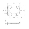 Унитаз подвесной безободковый с сиденьем BELBAGNO ARDENTE-R