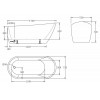 Ванна акриловая отдельностоящая BelBagno BB62-1700