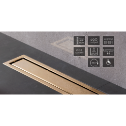 Линейный трап PESTAN Confluo Premium Line Gold