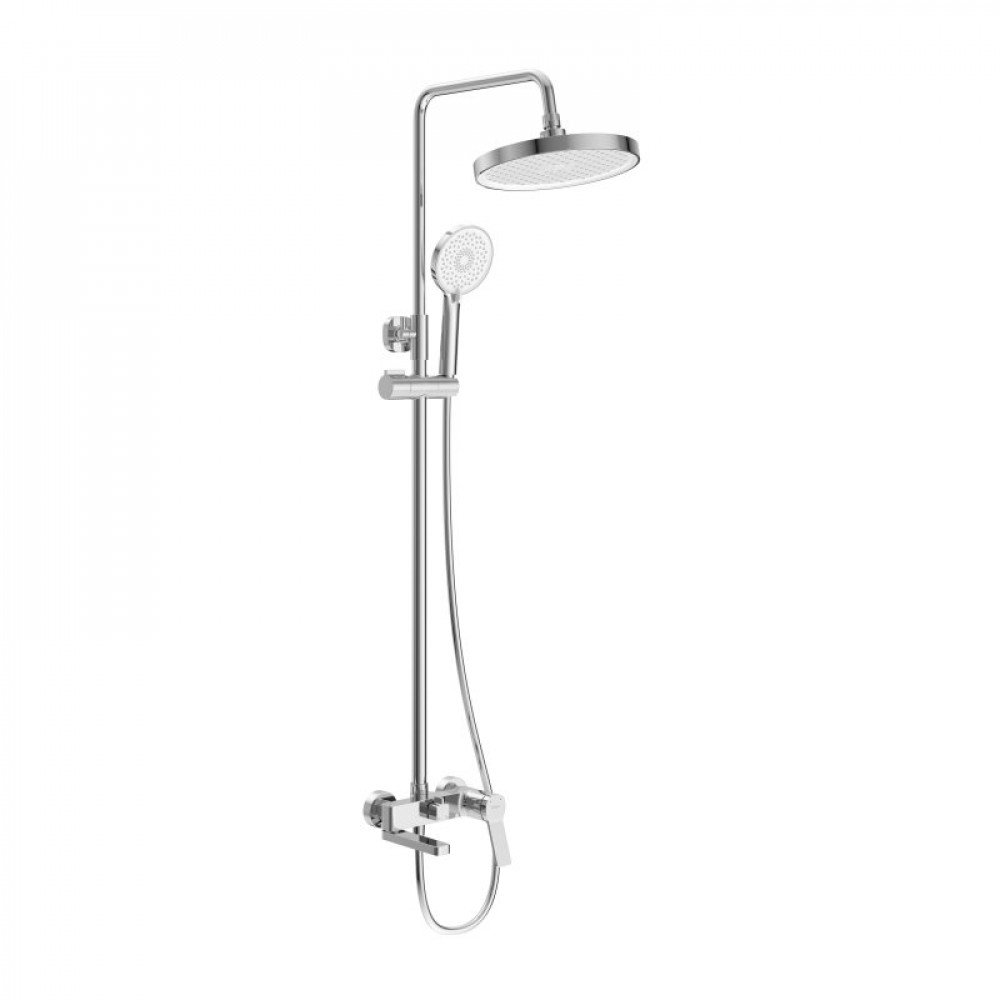 Душевая стойка со смесителем и изливом BelBagno ALBANO-VSCM-CRM