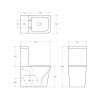 Унитаз-компакт безободковый с сиденьем BELBAGNO ARDENTE-R