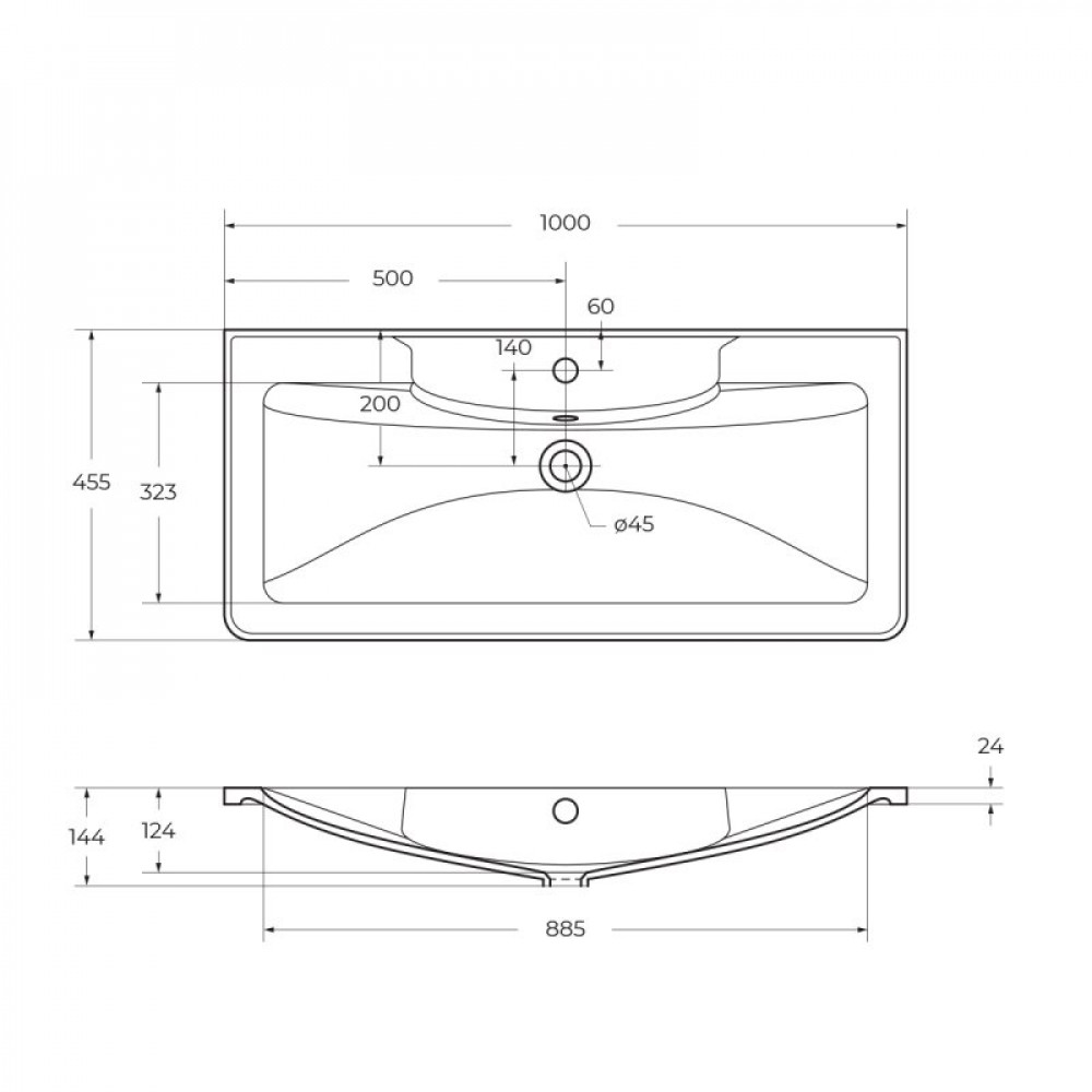 Мебель для ванной комнаты BELBAGNO ACQUA-1000-2C-PIA