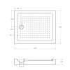 АКРИЛОВЫЙ ПОДДОН CEZARES TRAY-A-AH-15-W