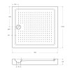 АКРИЛОВЫЙ ПОДДОН CEZARES TRAY-A-AH-15-W