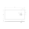 Поддон из искусственного мрамора BelBagno TRAY-MR-UNO-AH