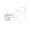 Комплект инсталляции BELBAGNO BB002-80 с унитазом STYLUS-TOR и клавишей смыва