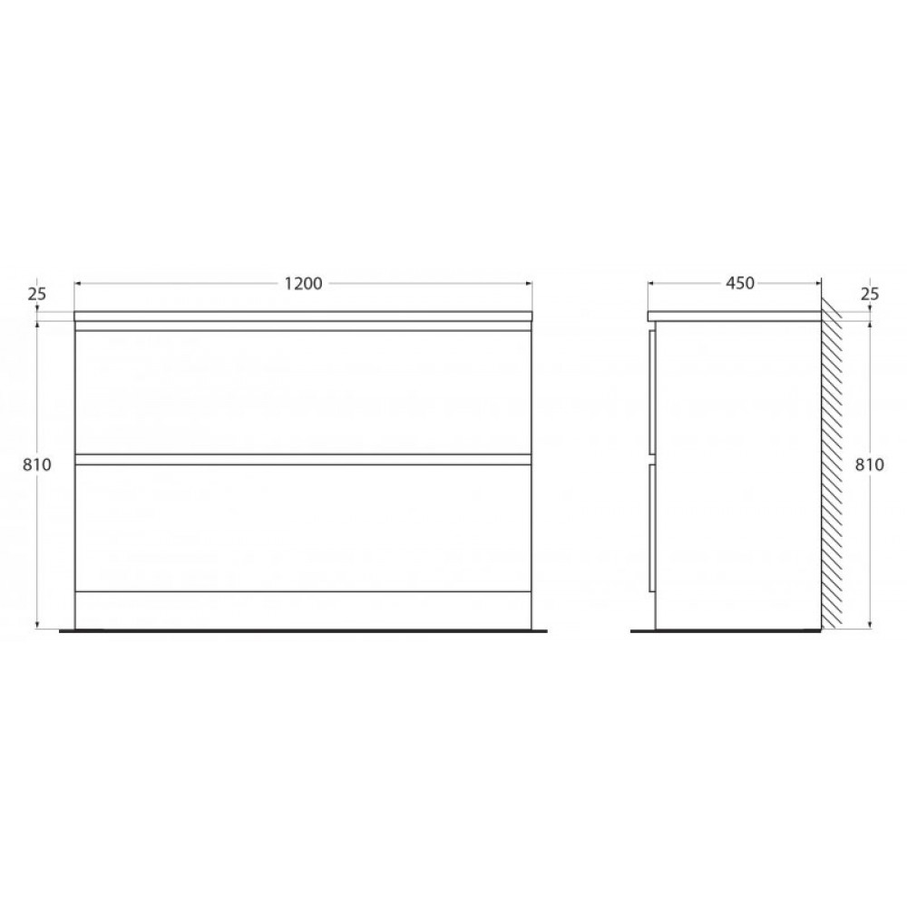 Мебель для ванной комнаты BELBAGNO ALBANO-1200-2C-PIA