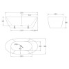 Ванна акриловая отдельностоящая BelBagno BB77-1700-W0