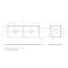 Мебель для ванной комнаты BELBAGNO KRAFT-1400 со столешницей