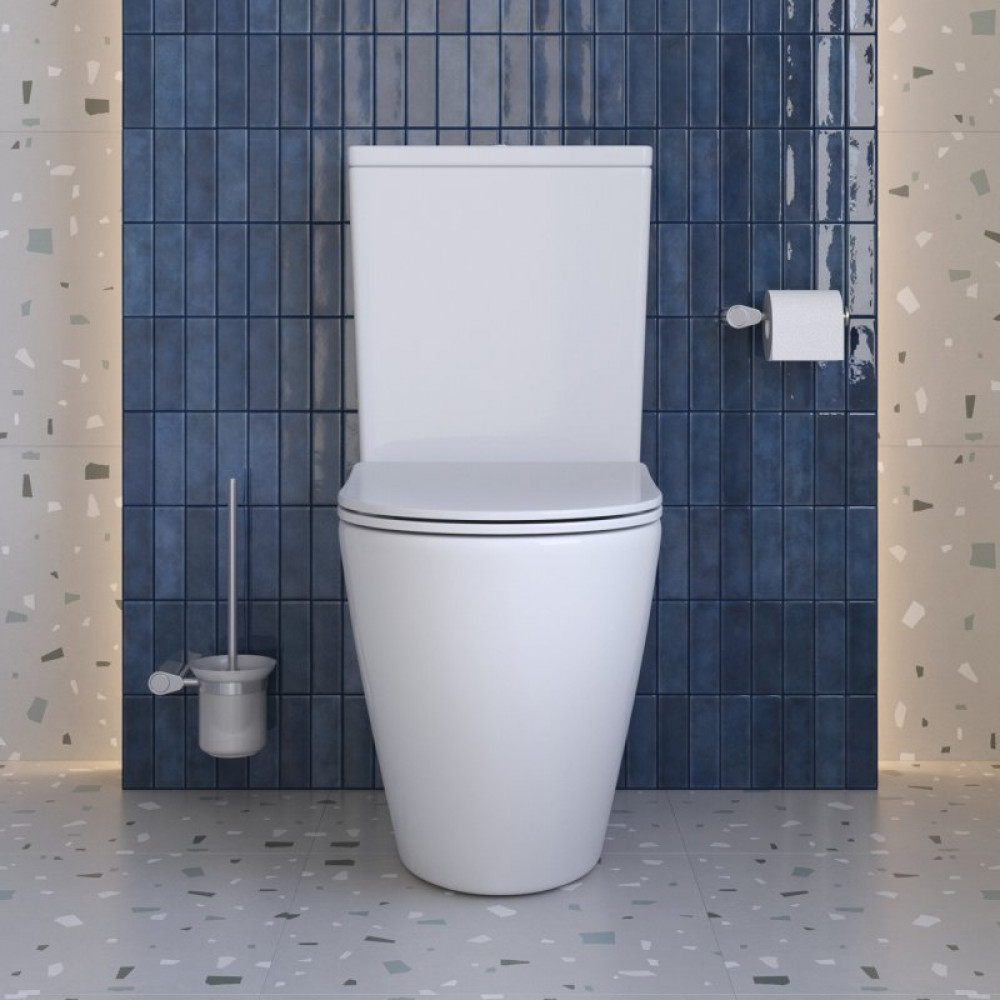 Унитаз-компакт безободковый с сиденьем и смывом TORNADO BelBagno SFERA-TOR