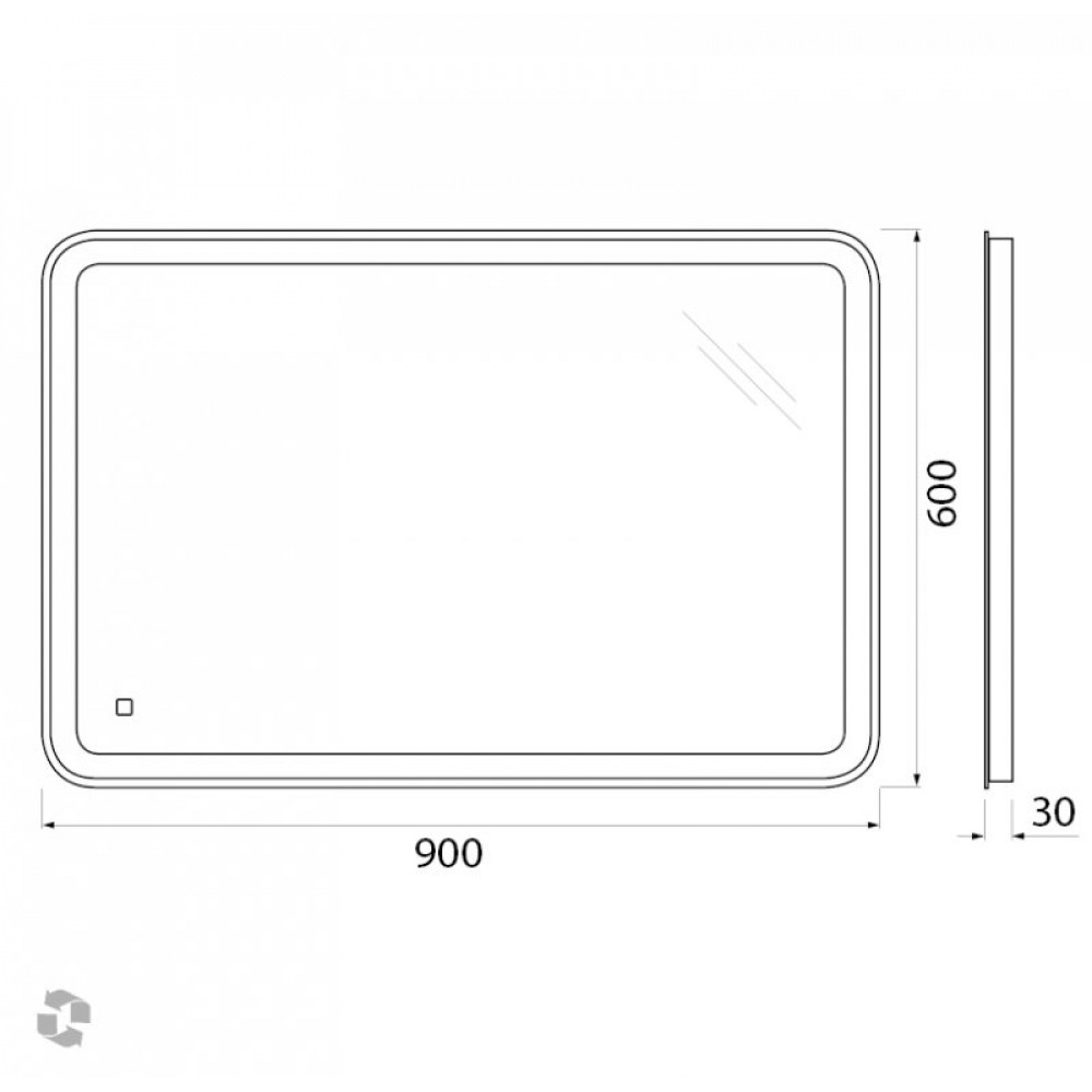 Зеркало BelBagno SPC-MAR
