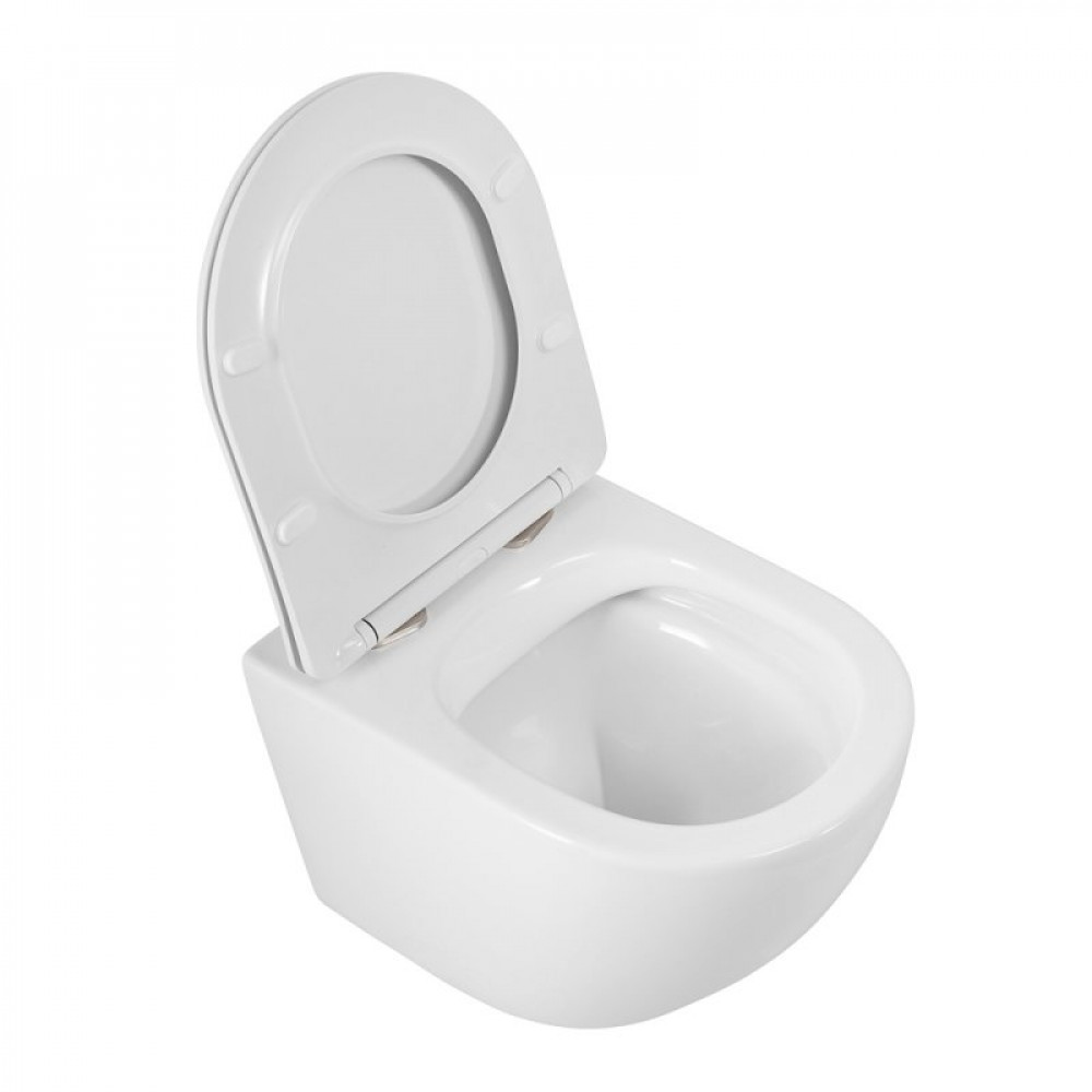 Унитаз подвесной безободковый с сиденьем BELBAGNO SFERA-R