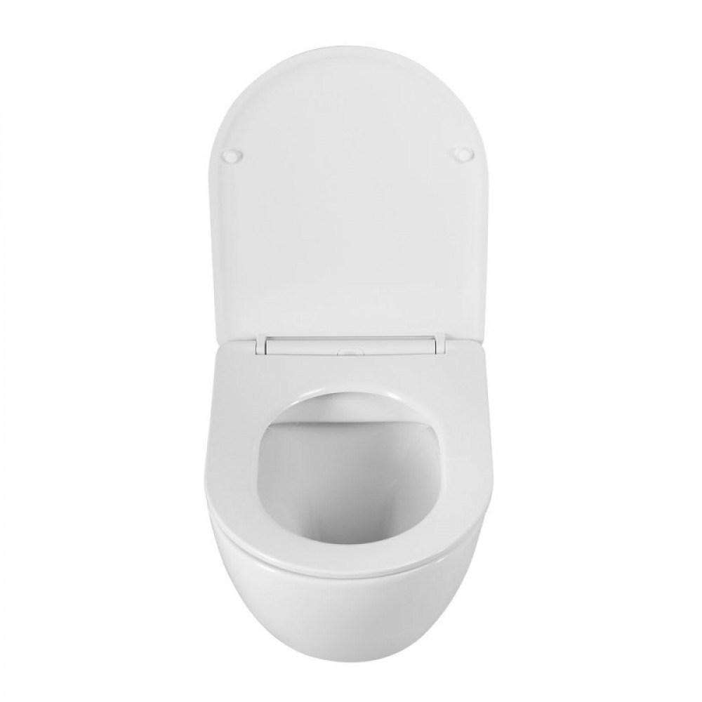 Унитаз подвесной безободковый с сиденьем BELBAGNO SFERA-R