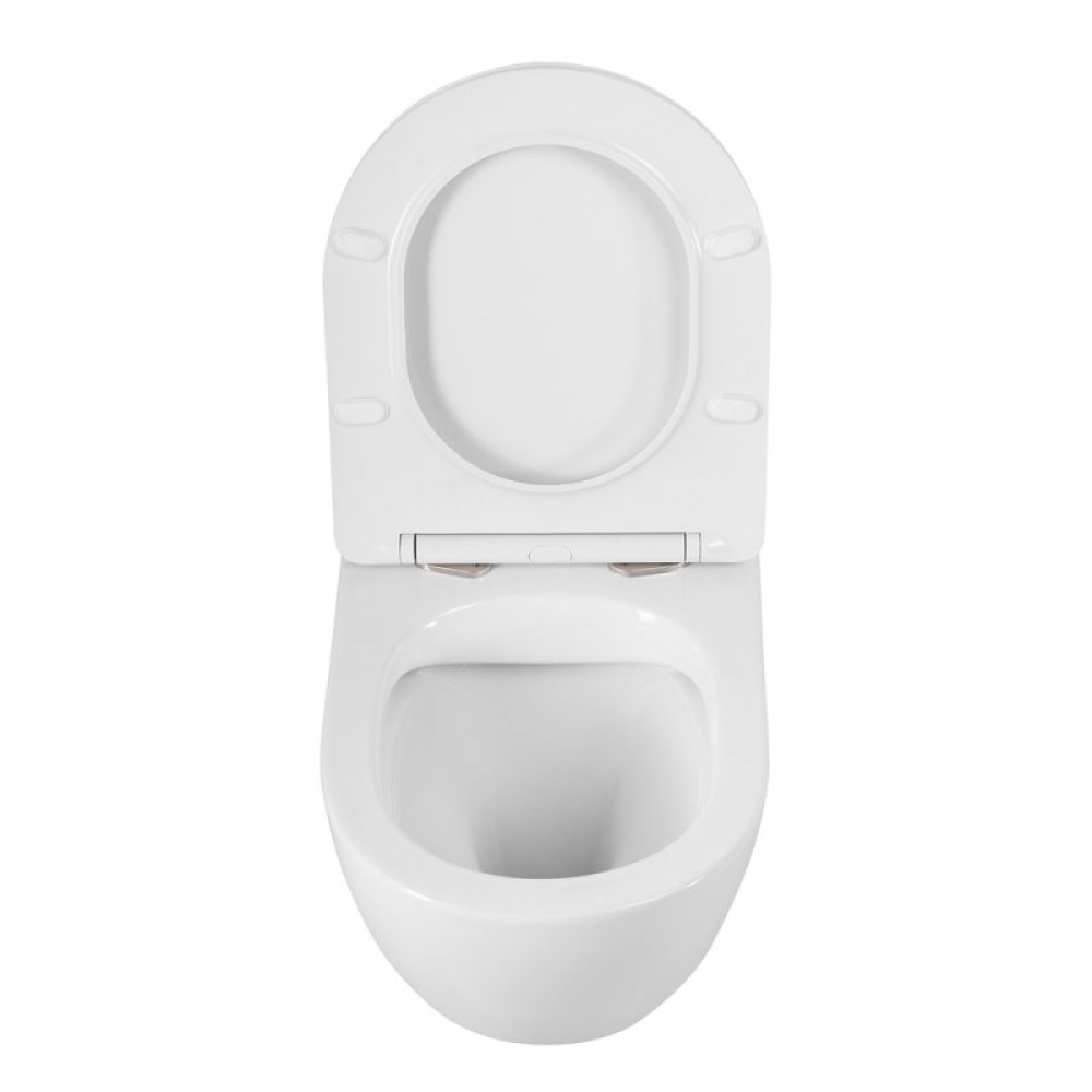 Унитаз подвесной безободковый с сиденьем BELBAGNO SFERA-R