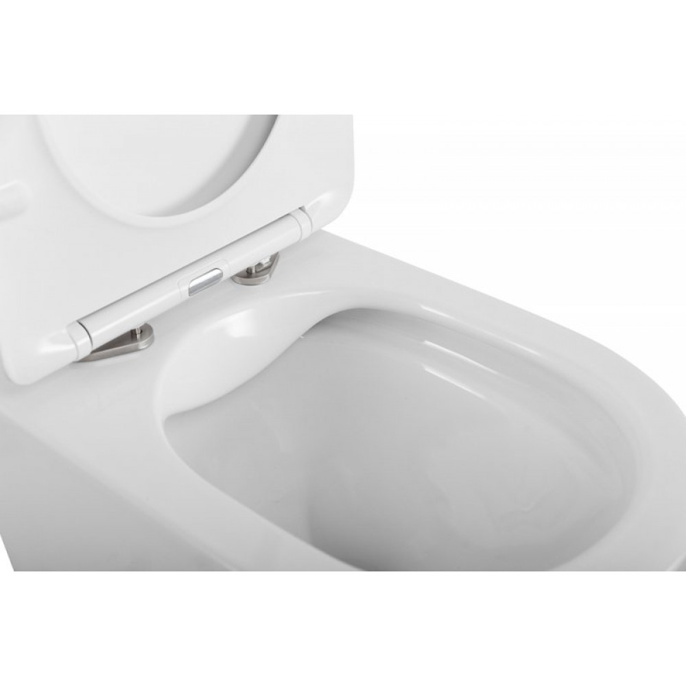 Унитаз подвесной безободковый с сиденьем BELBAGNO FLAY-R