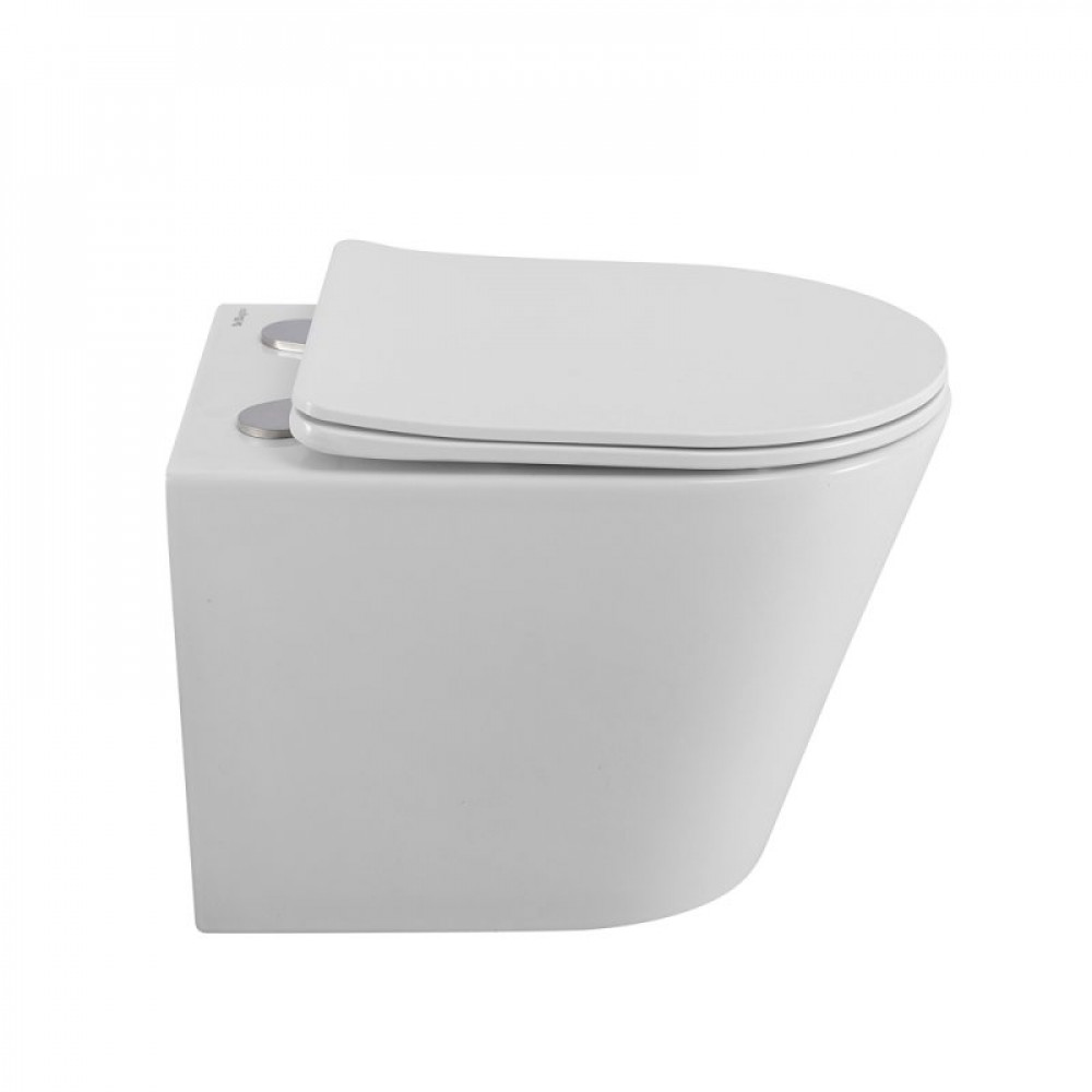 Унитаз подвесной безободковый с сиденьем BELBAGNO FLAY-R
