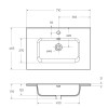 Мебель для ванной комнаты BELBAGNO ETNA-H60-700