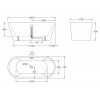 Ванна акриловая отдельностоящая BelBagno BB71-BIANCO